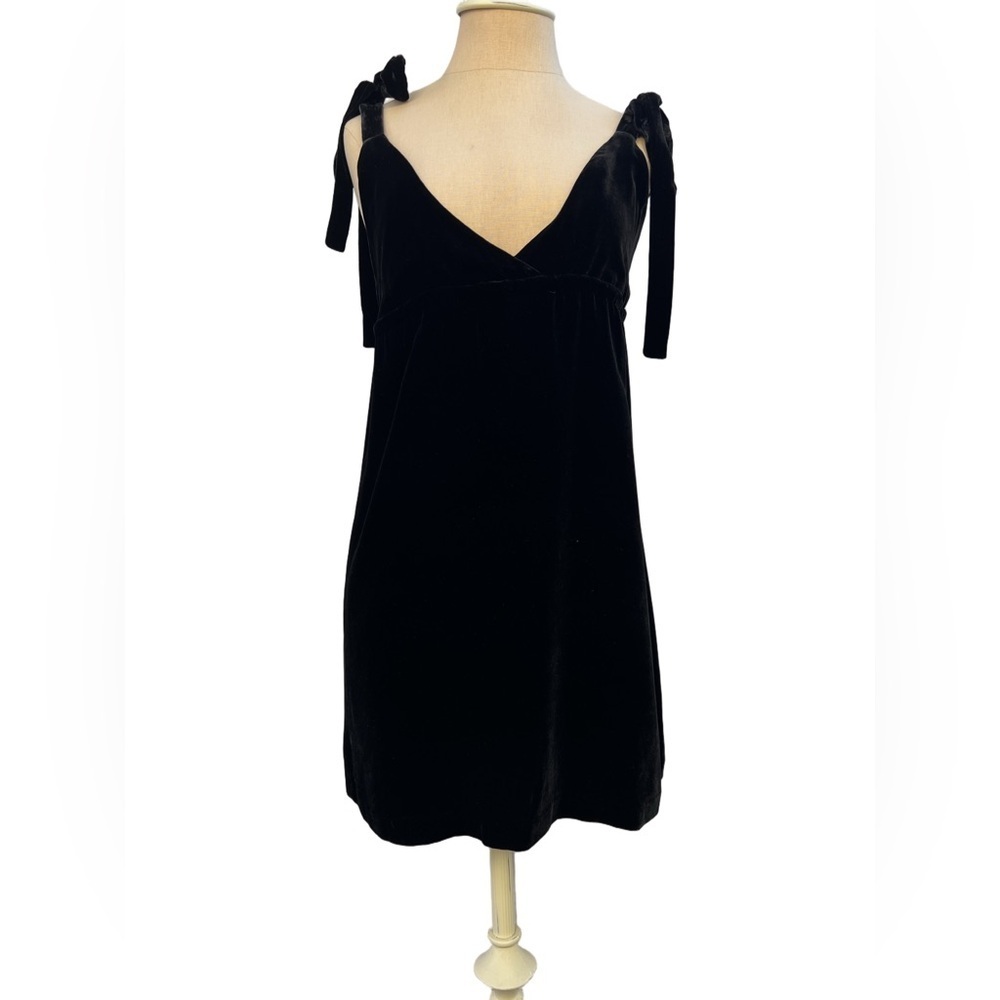 Juicy Couture Black Velvet Mini Dress - Size Petite